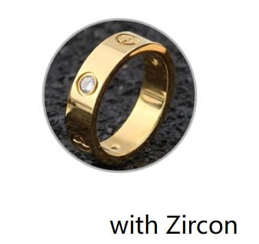 2022 Cross Stainless Steel Zircon Ring With Stone For Woman Girl For Men Couple Ring Wedding Ring